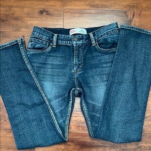 Levi's 511 Knit Jean - Dark Blue Slim Straight Jeans Boys 18Reg (29x29) EUC